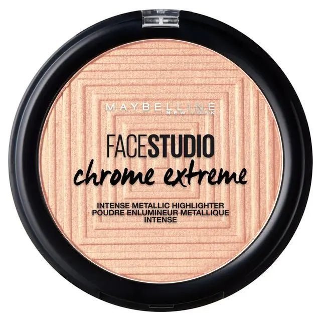 Maybelline Chrome Extreme Intense Metallic Highlighter - 350 Molten Rose Gold - Branded Beauty