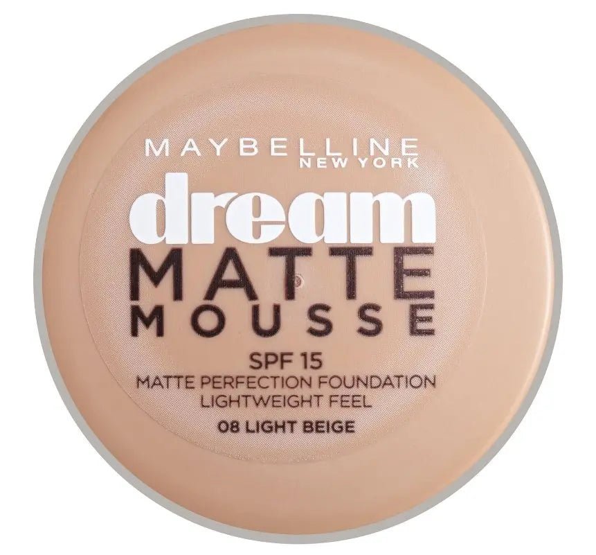 Maybelline Dream Matte Mouse Foundation - 08 Light Beige - Branded Beauty