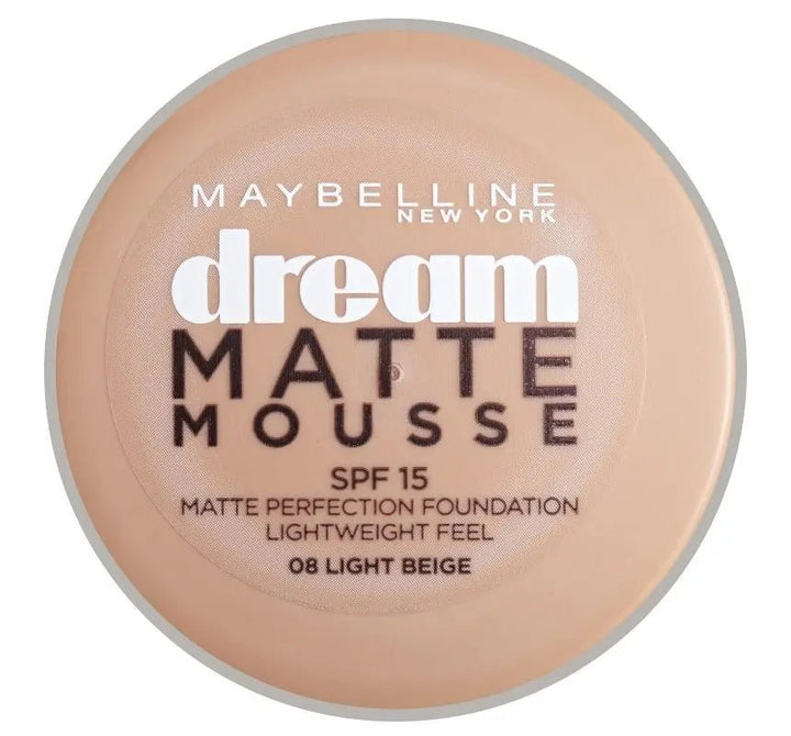 Maybelline Dream Matte Mouse Foundation - 08 Light Beige - Branded Beauty