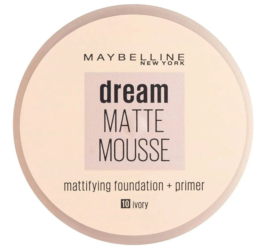 Maybelline Dream Matte Mousse Foundation - 10 Ivory - Branded Beauty