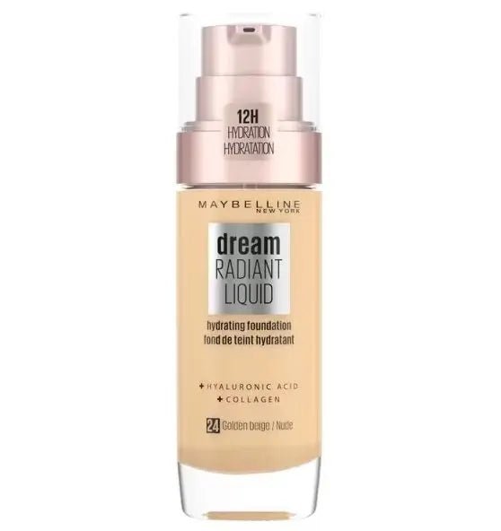 Maybelline Dream Satin Liquid Foundation - 24 Golden Beige - Branded Beauty