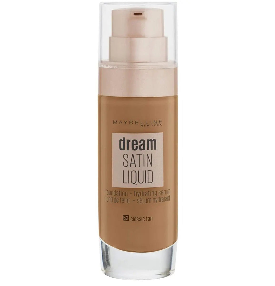 Maybelline Dream Satin Liquid Foundation - 53 Classic Tan - Branded Beauty