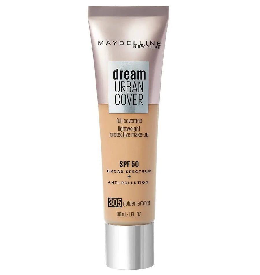 Maybelline Dream Urban Cover Foundation - 305 Golden Amber - Branded Beauty