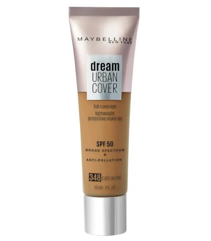 Maybelline Dream Urban Cover Foundation - 348 Cafe Au Lait - Branded Beauty