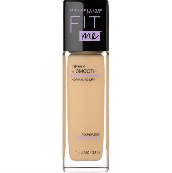 Maybelline Fit Me Dewy And Smooth Foundation - Warm Nude - Branded Beauty