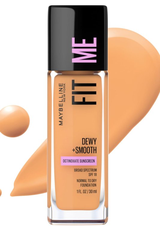Maybelline Fit Me Dewy + Smooth Foundation - Golden Beige - Branded Beauty