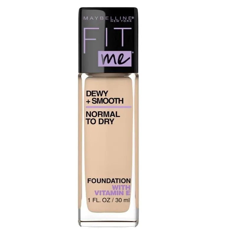 Maybelline Fit Me Dewy + Smooth Foundation - Light Beige - Branded Beauty