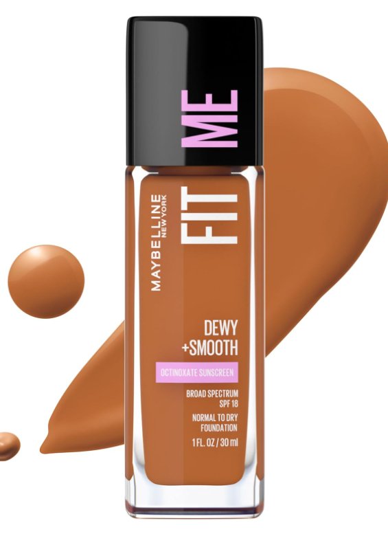 Maybelline Fit Me Dewy + Smooth Foundation - Mocha - Branded Beauty