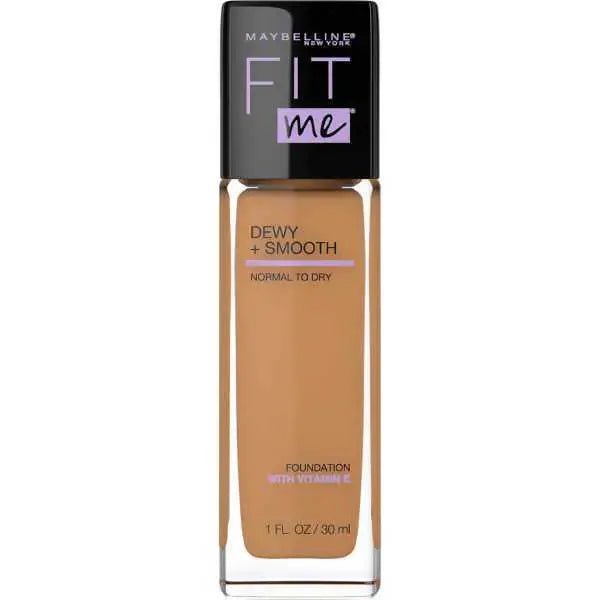 Maybelline Fit Me Dewy + Smooth Foundation - Toffee - Branded Beauty