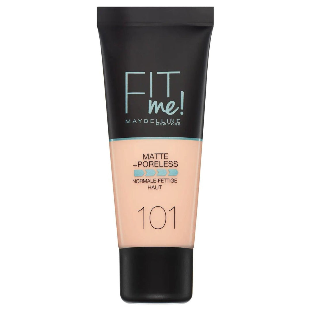 Maybelline Fit Me Matte + Poreless Foundation - 101 True Ivory - Branded Beauty