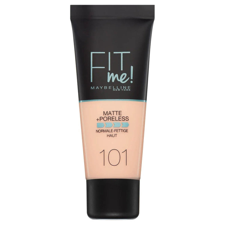 Maybelline Fit Me Matte + Poreless Foundation - 101 True Ivory - Branded Beauty