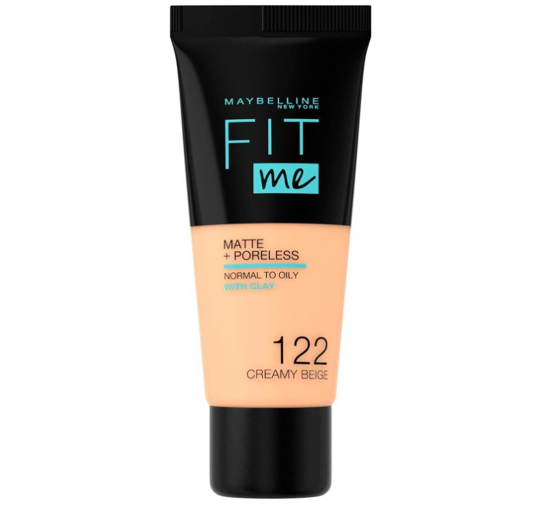 Maybelline Fit Me Matte + Poreless Foundation - 122 Creamy Beige - Branded Beauty