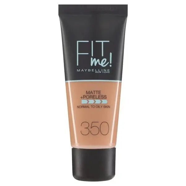 Maybelline Fit Me Matte + Poreless Foundation - 350 Caramel - Branded Beauty