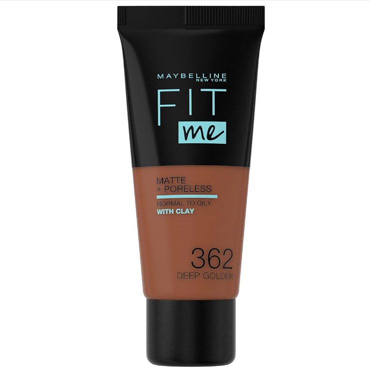 Maybelline Fit Me Matte + Poreless Foundation - 362 Deep Golden - Branded Beauty
