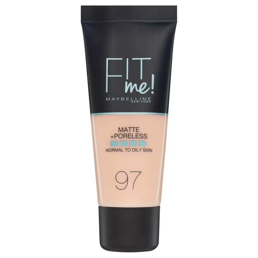 Maybelline Fit Me Matte + Poreless Foundation - 97 Natural Porcelain - Branded Beauty