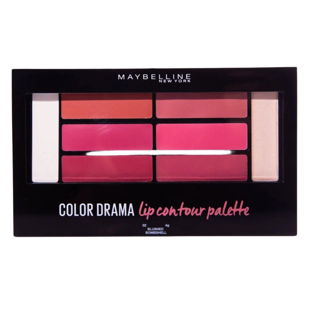 Maybelline New York Color Drama Lip Contour Palette - Blushed Bombshell 4g - Branded Beauty