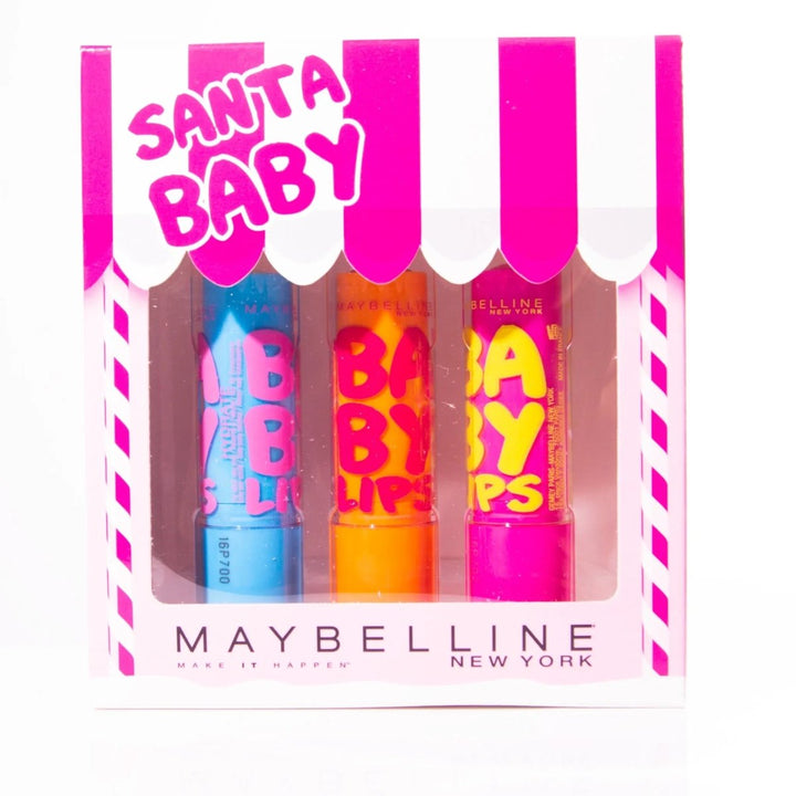 Maybelline Santa Baby Christmas Baby Lips Gift Set - Branded Beauty