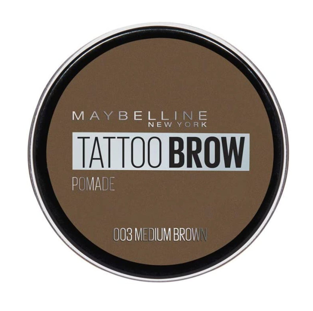 Maybelline Tattoo Brow Waterproof Pomade - 03 Medium Brown - Branded Beauty