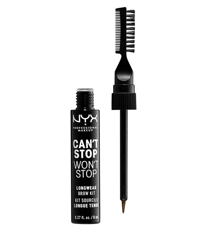 NYX Can't Stop Won't Stop Longwear Brow Kit - 05 Ash Brown - Branded Beauty