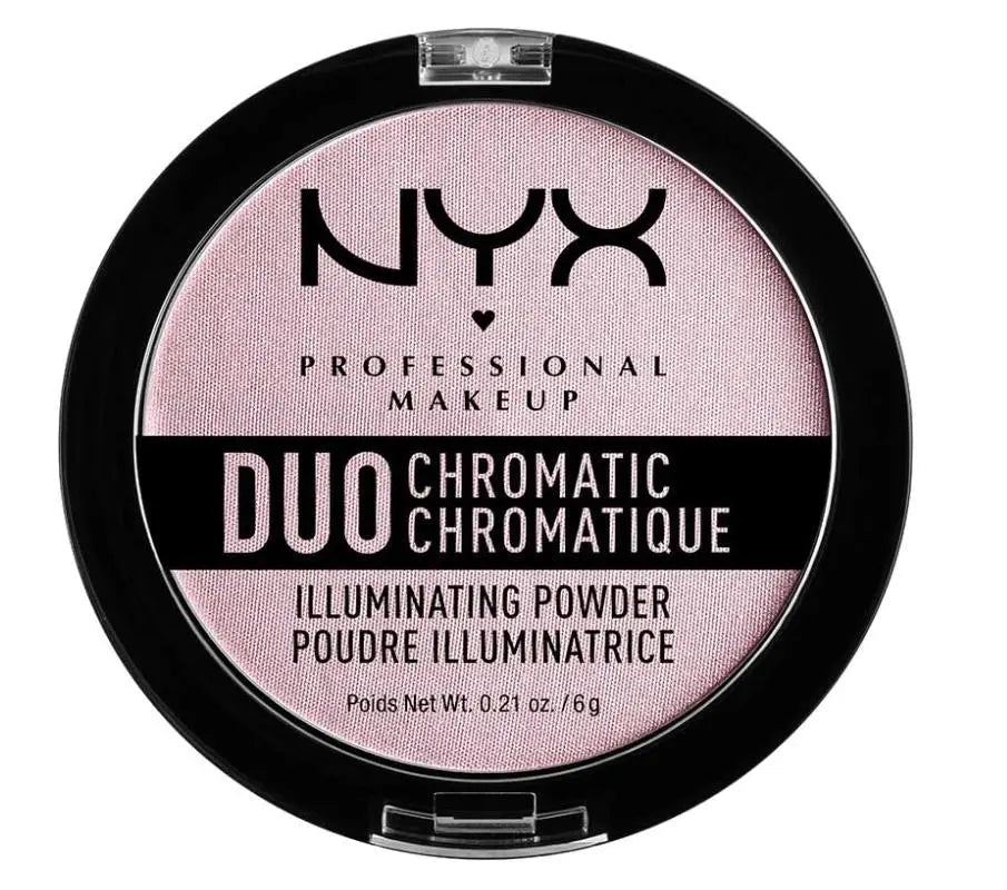 NYX Duo Chromatic Illuminating Powder Highlighter - 02 Lavender Steel - Branded Beauty