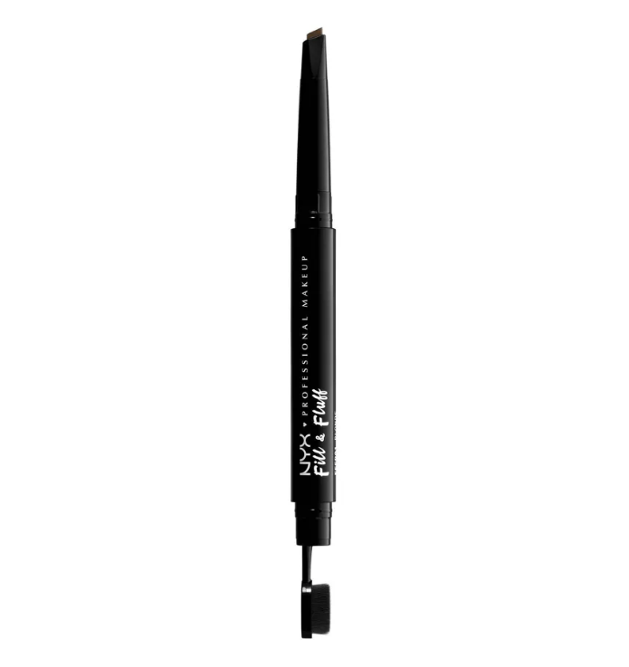 NYX Fill & Fluff Amazing Fluffing Brush Eyebrow Pomade Pencil - 05 Ash Brown - Branded Beauty