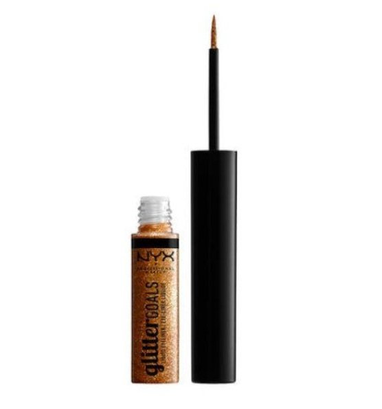 NYX Glitter Goals Liquid Eye Liner - 05 Chamomile - Branded Beauty
