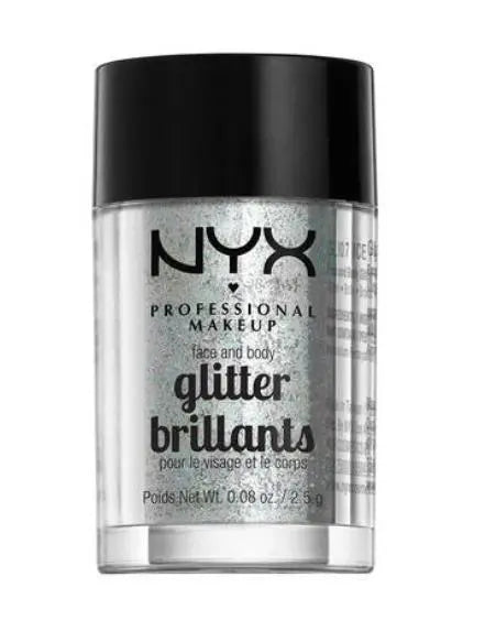 NYX Professional Makeup Face And Body Glitter Brilliants - 07 Ice - Branded Beauty