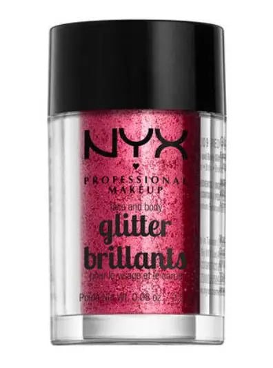 NYX NYX Professional Makeup Face And Body Glitter Brilliants - 09 Red