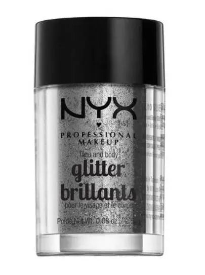 NYX NYX Professional Makeup Face And Body Glitter Brilliants - 10 Silver