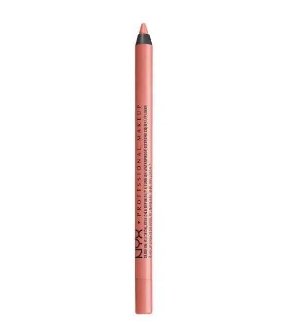 NYX Professional Makeup Slide on, Glide on, Stay on & Definitely A Turn On, Waterproof, Extreme Color Lip Liner - 03 Pink Cantaloupe - Branded Beauty