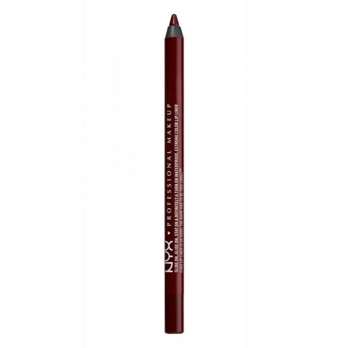 NYX Professional Makeup Slide on Waterproof, Extreme Color Lip Liner - 01 Dark Soul - Branded Beauty