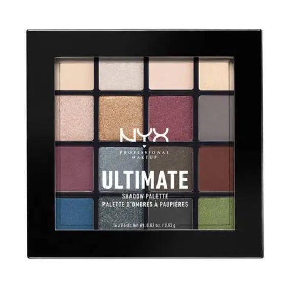 NYX Professional Makeup Ultimate Shadow Palette - 01 Smokey & Highlight - Branded Beauty