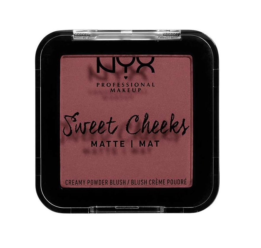 NYX Sweet Cheeks Creamy Powder Blush Glow - 02 Fig - Branded Beauty