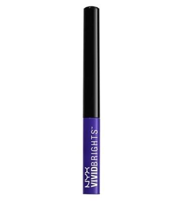 NYX Vivid Brights Colored Liquid Eye Liner - 02 Vivid Violet - Branded Beauty