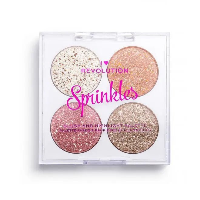 Revolution Blush & Sprinkles Blush & Highlight Palette - Branded Beauty