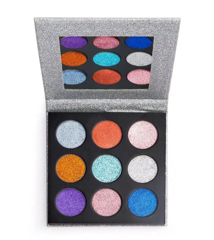 Revolution Pressed Glitter Palette Illusion - Branded Beauty