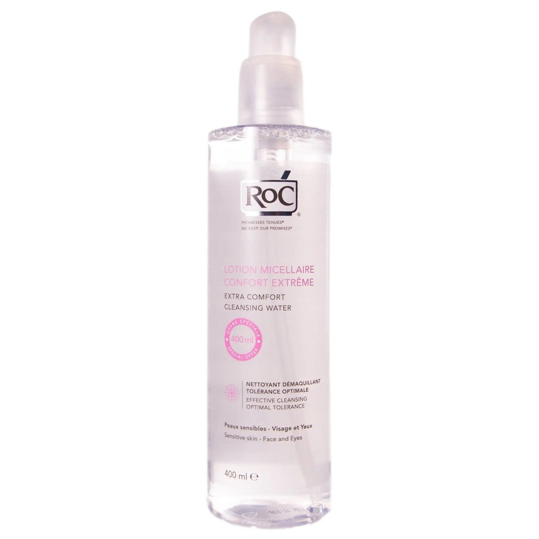 RoC Extra Comfort Cleansing Water Face & Eyes 400ml - Branded Beauty