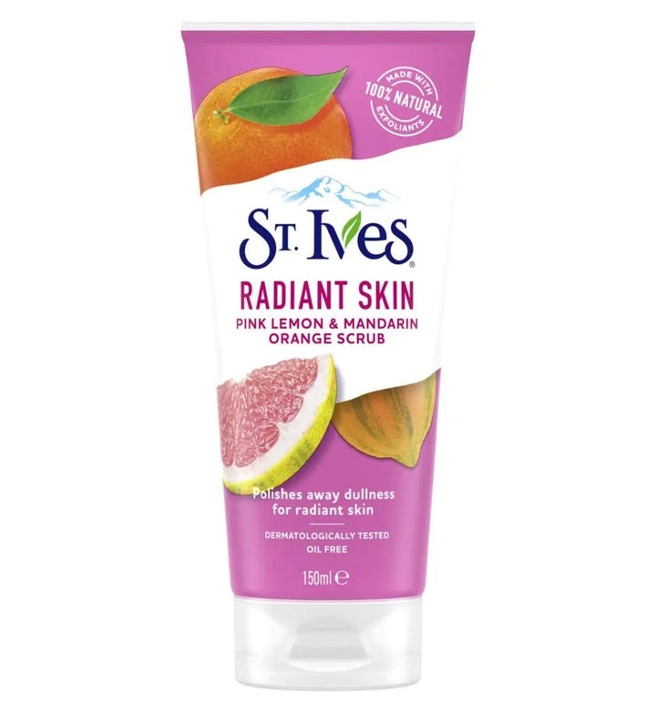 St. Ives Even & Bright Face Scrub - Pink Lemon & Mandarin Orange - Branded Beauty