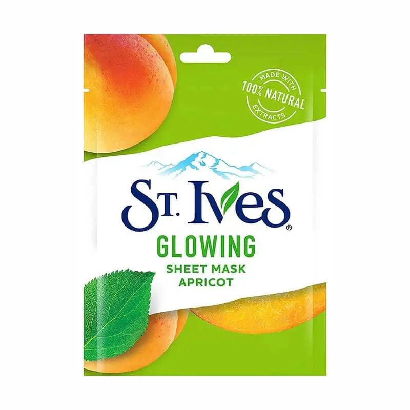 St. Ives Glowing Sheet Mask - Apricot - Branded Beauty