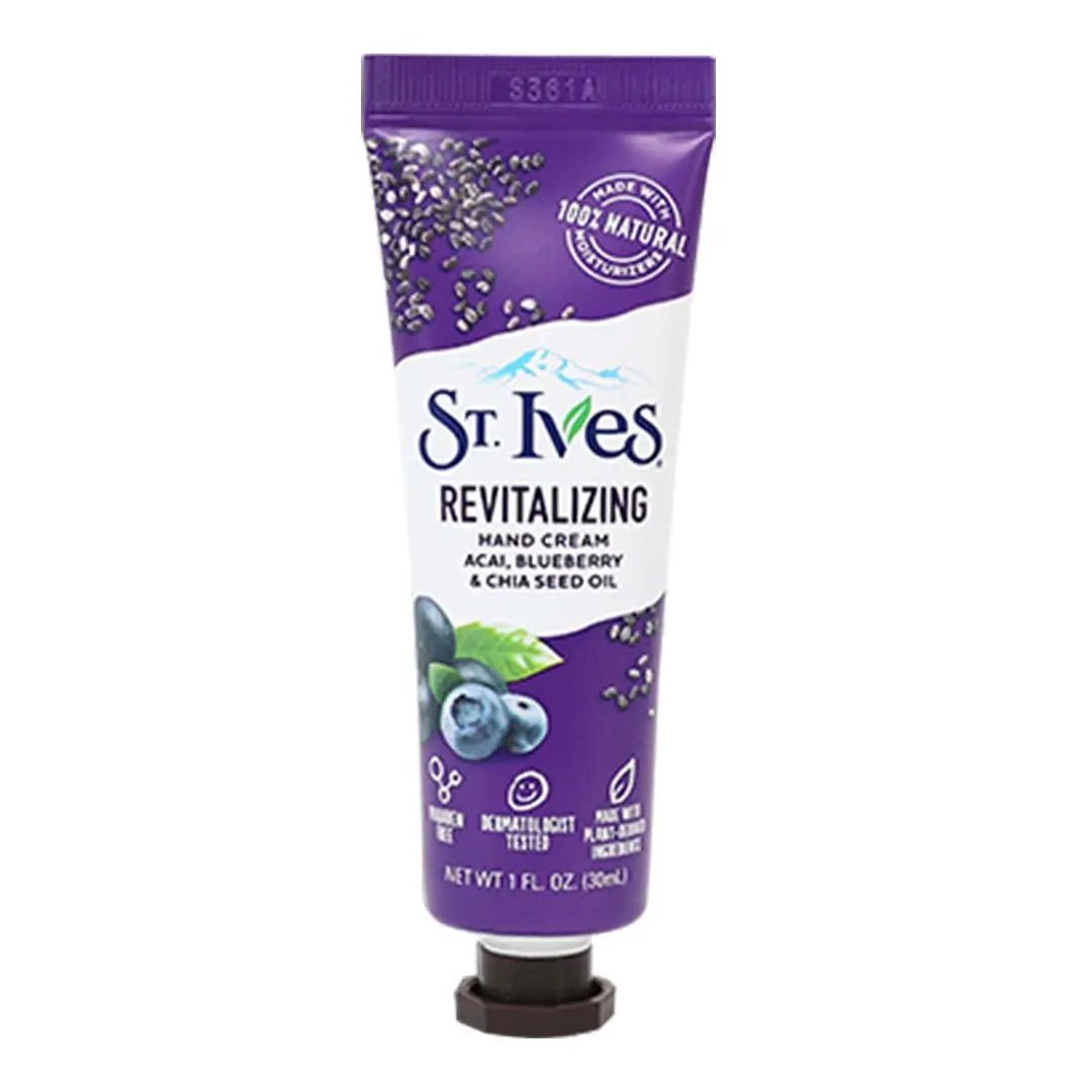 St. Ives Revitalising Hand Cream - Acai, Blueberry & Chia Seed Oil - Branded Beauty