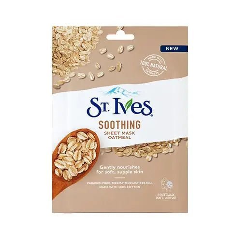 St. Ives Soothing Sheet Mask - Oatmeal - Branded Beauty